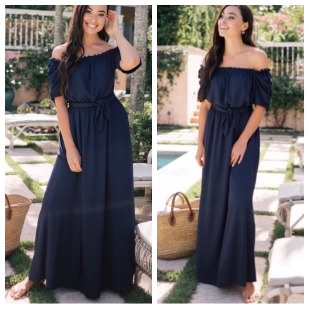 gal meets glam - sydney waist tie maxi dress